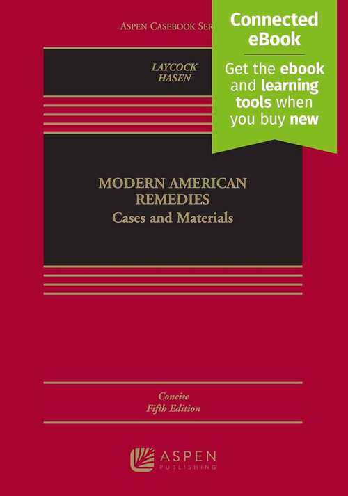 Book cover of Modern American Remedies: Cases and Materials Concise (Fifth Edition)