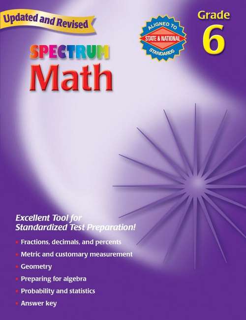 Book cover of Spectrum Math (Grade #6)