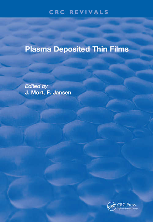 Book cover of Plasma Deposited Thin Films