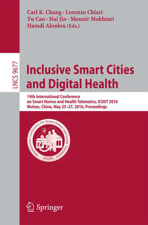 Book cover of Inclusive Smart Cities and  Digital Health