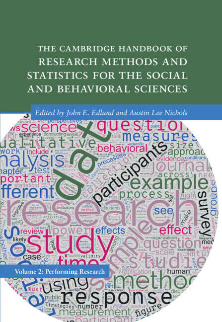 Book cover of The Cambridge Handbook of Research Methods and Statistics for the Social and Behavioral Sciences: Volume 2: Performing Research (Cambridge Handbooks in Psychology)