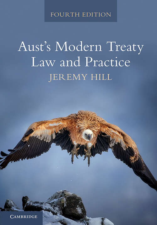 Book cover of Aust's Modern Treaty Law and Practice