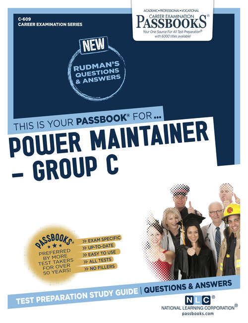 Book cover of Power Maintainer – Group C: Passbooks Study Guide (Career Examination Series)