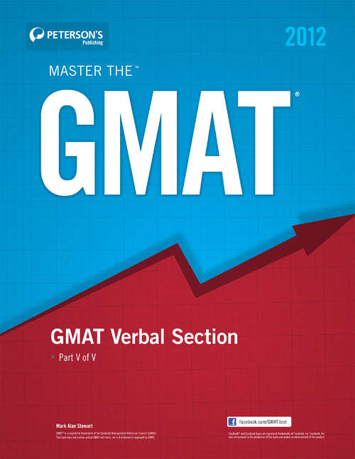 Book cover of Master the GMAT: Part V of V