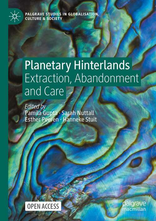 Book cover of Planetary Hinterlands: Extraction, Abandonment and Care (1st ed. 2024) (Palgrave Studies in Globalization, Culture and Society)