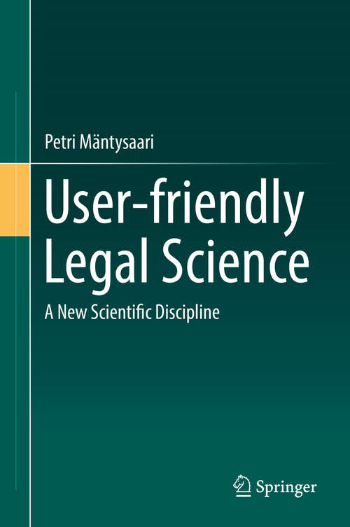 Book cover of User-friendly Legal Science