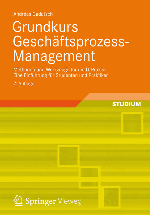 Book cover of Grundkurs Geschäftsprozess-Management