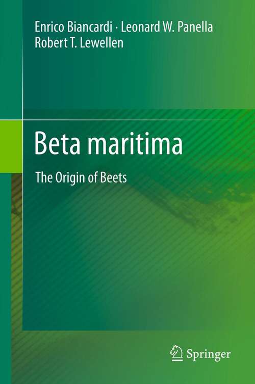 Book cover of Beta maritima: The Origin of Beets