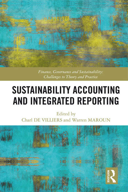 Book cover of Sustainability Accounting and Integrated Reporting (Finance, Governance and Sustainability)