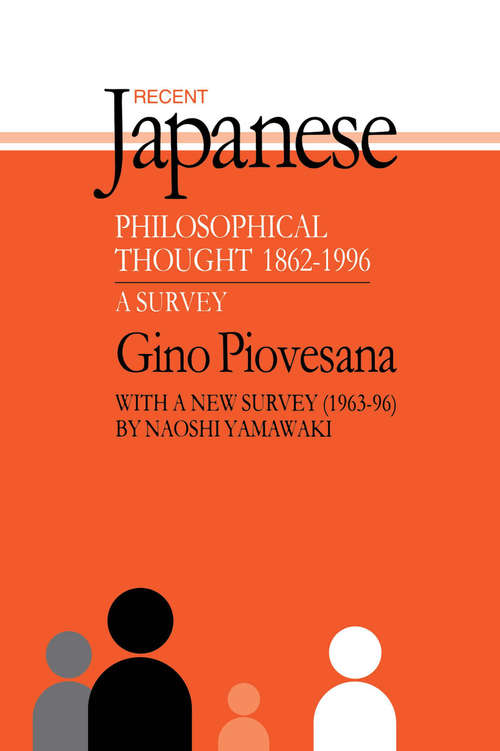 Book cover of Recent Japanese Philosophical Thought 1862-1994: A Survey (3)