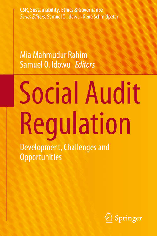 Book cover of Social Audit Regulation