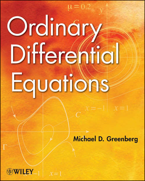 Book cover of Ordinary Differential Equations