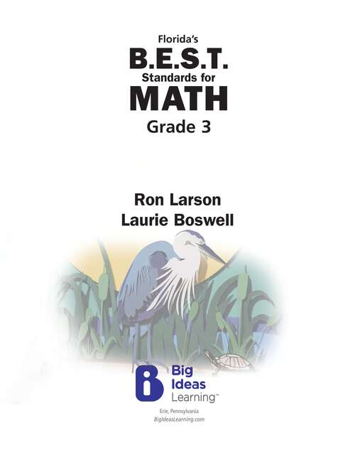 Book cover of Florida's B.E.S.T. Standards for MATH 2023 Grade 3