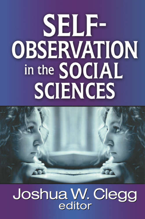 Book cover of Self-Observation in the Social Sciences