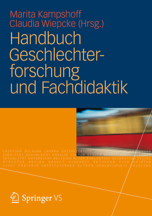 Book cover of Handbuch Geschlechterforschung und Fachdidaktik