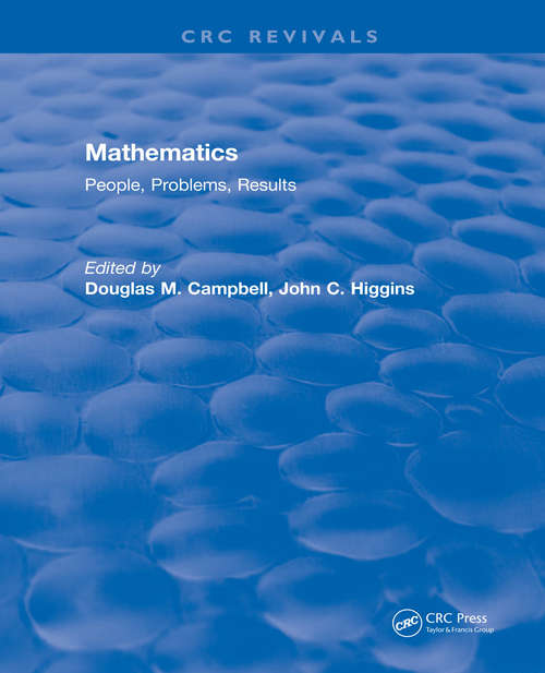 Book cover of Mathematics: People, Problems, Results