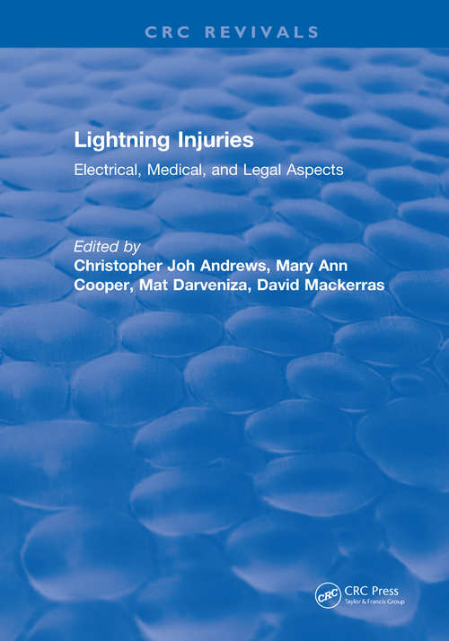 Book cover of Lightning Injuries: Electrical, Medical, and Legal Aspects