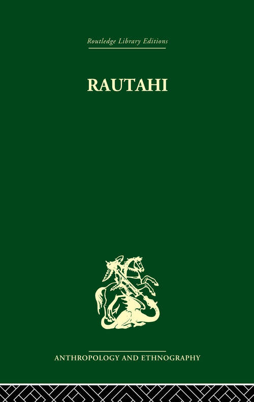 Book cover of Rautahi: The Maoris of New Zealand