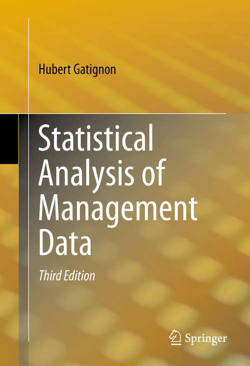 Book cover of Statistical Analysis of Management Data