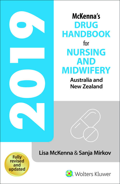 Book cover of McKenna’s Drug Handbook for Nursing and Midwifery 2019
