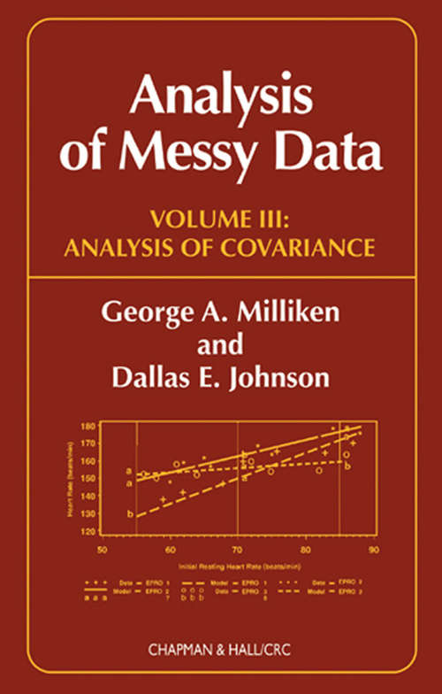 Book cover of Analysis of Messy Data, Volume III: Analysis of Covariance (1)