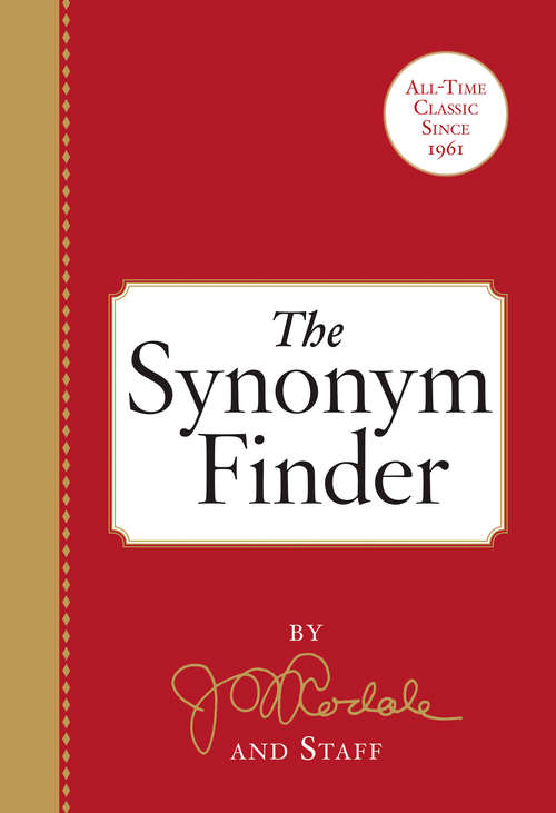 Book cover of The Synonym Finder