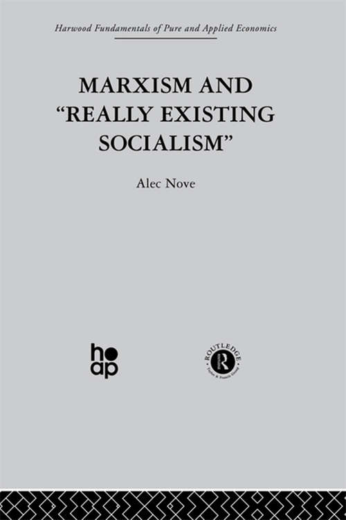 Book cover of Marxism and 'Really Existing Socialism'