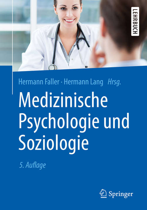 Book cover of Medizinische Psychologie und Soziologie (2) (Springer-Lehrbuch)