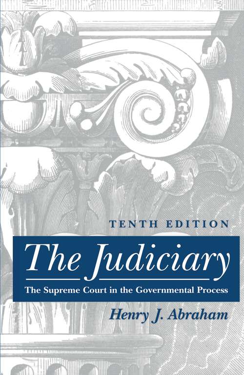 Book cover of The Judiciary: Tenth Edition (10)