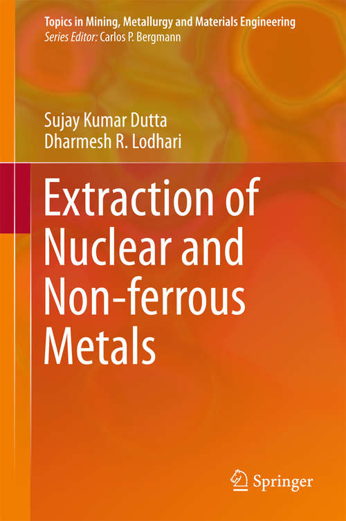 Book cover of Extraction of Nuclear and Non-ferrous Metals