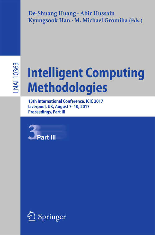 Book cover of Intelligent Computing Methodologies