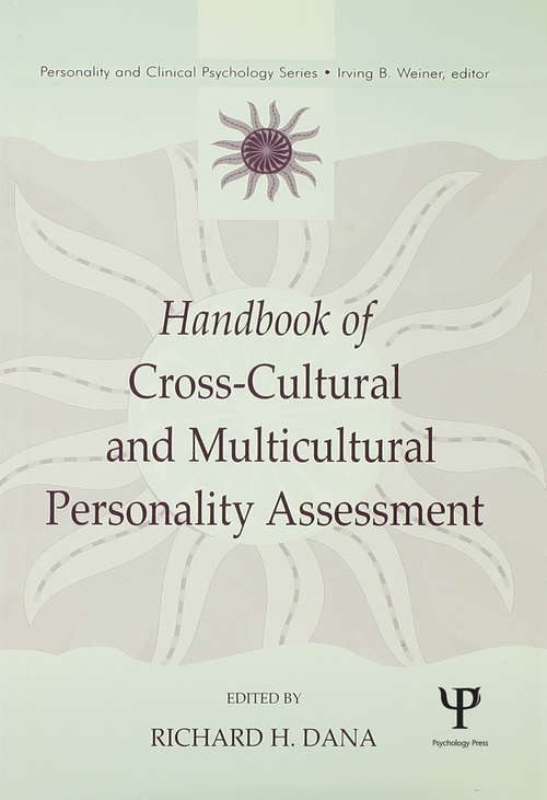 Book cover of Handbook of Cross-Cultural and Multicultural Personality Assessment (Lea Series In Personality And Clinical Psychology)