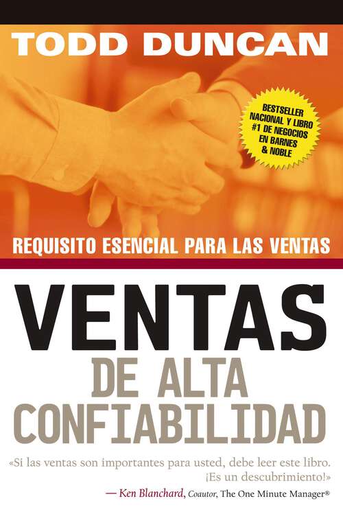 Book cover of Ventas de alta confiabilidad: Requisito esencial para las ventas