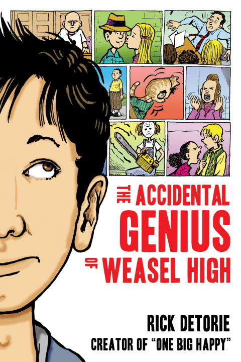 Book cover of The Accidental Genius of Weasel High