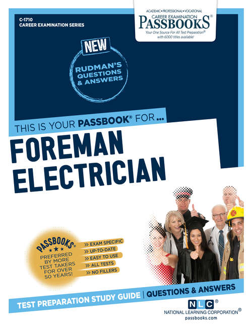 Book cover of Foreman Electrician: Passbooks Study Guide (Career Examination Series: C-1352)