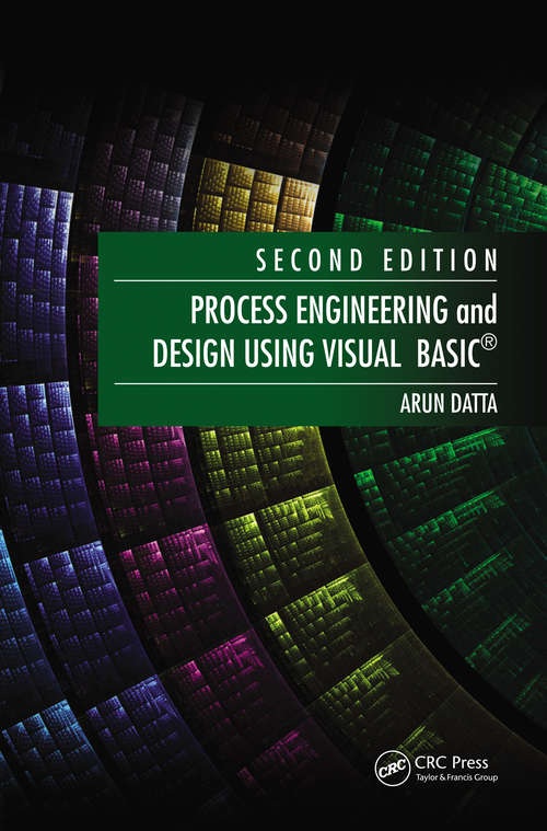 Book cover of Process Engineering and Design Using Visual Basic (2)