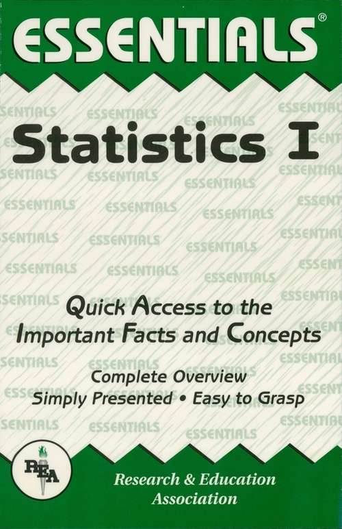 Book cover of Statistics I Essentials