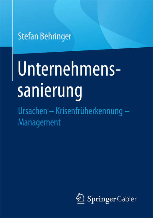 Book cover of Unternehmenssanierung