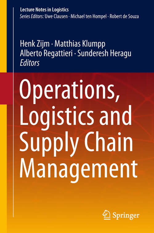 Book cover of Operations, Logistics and Supply Chain Management (Lecture Notes in Logistics)