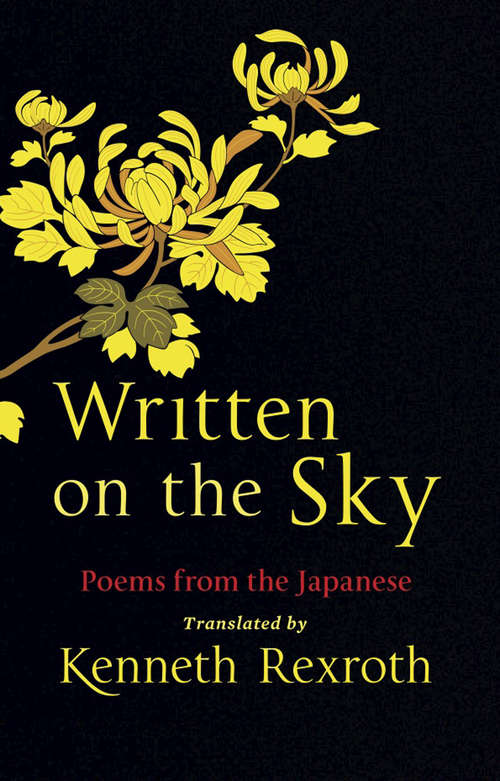 Book cover of Written on the Sky: Poems from the Japanese