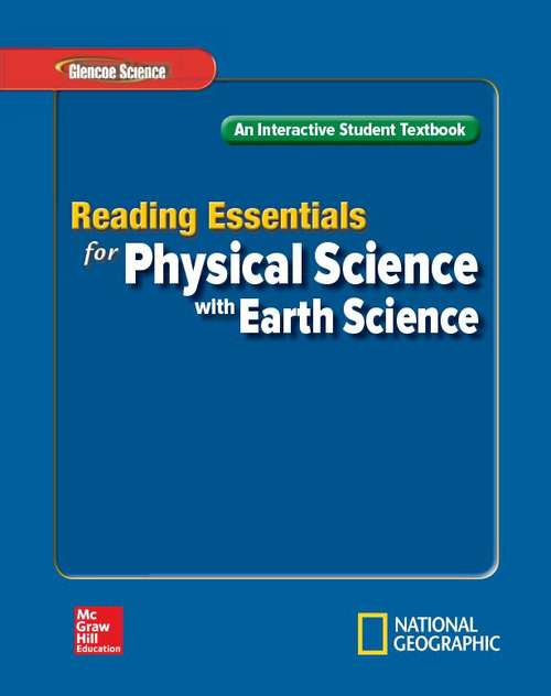 Book cover of Glencoe Physical Science with Earth Science (Grade 8) (Reading Essentials Student Textbook)