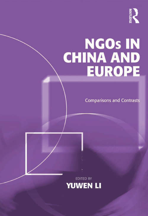 Book cover of NGOs in China and Europe: Comparisons and Contrasts