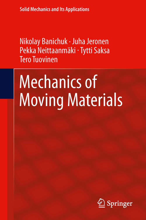 Book cover of Mechanics of Moving Materials