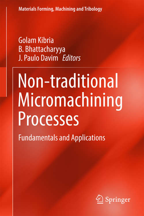 Book cover of Non-traditional Micromachining Processes