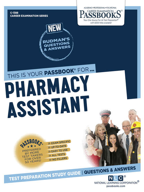 Book cover of Pharmacy Assistant: Passbooks Study Guide (Career Examination Series: C-2943)