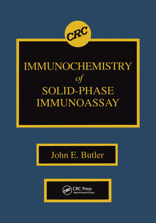 Book cover of Immunochemistry of Solid-Phase Immunoassay