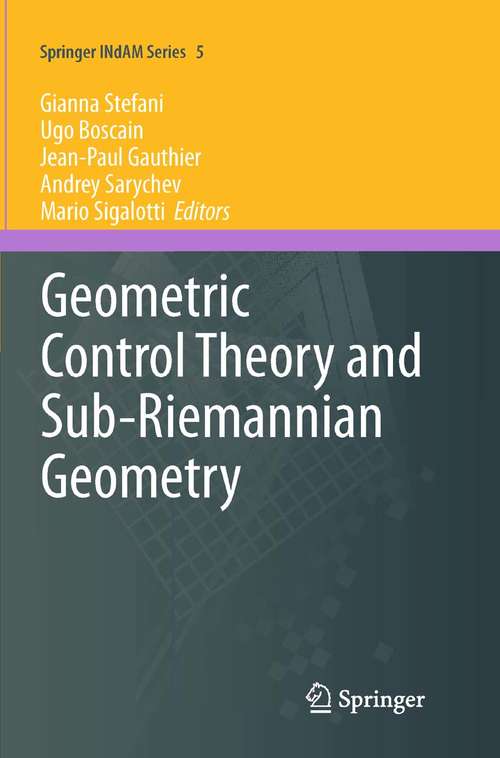 Book cover of Geometric Control Theory and Sub-Riemannian Geometry