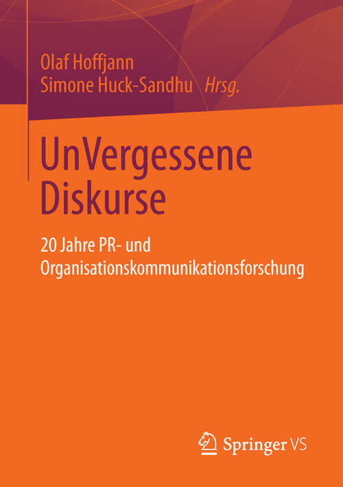 Book cover of UnVergessene Diskurse