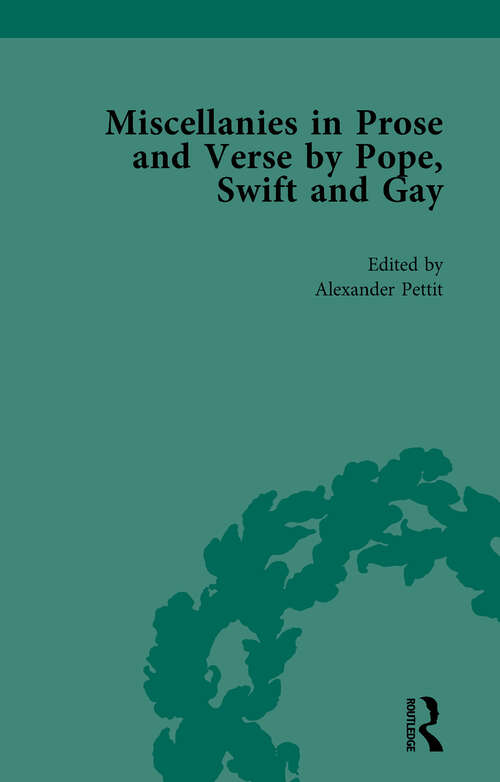 Book cover of Miscellanies in Prose and Verse by Pope, Swift and Gay Vol 3