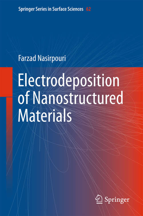 Book cover of Electrodeposition of Nanostructured Materials